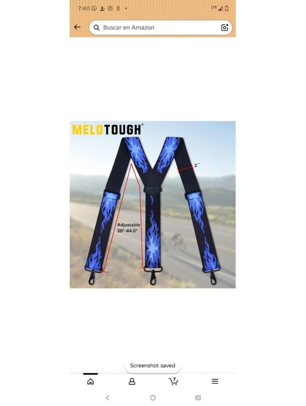 MELOTOUGH Black Suspenders for Men 2 Inch Wide Y Back Fully Elastic Big and Tall